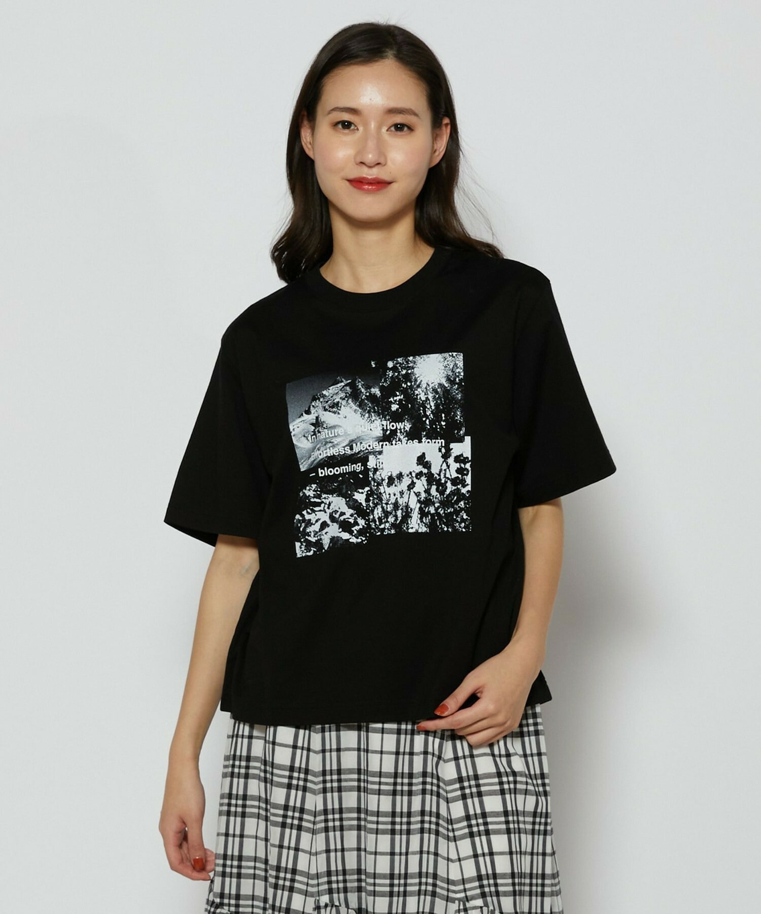 【L'EQUIPE】フォトプリントTシャツ 詳細画像 ブラック 1
