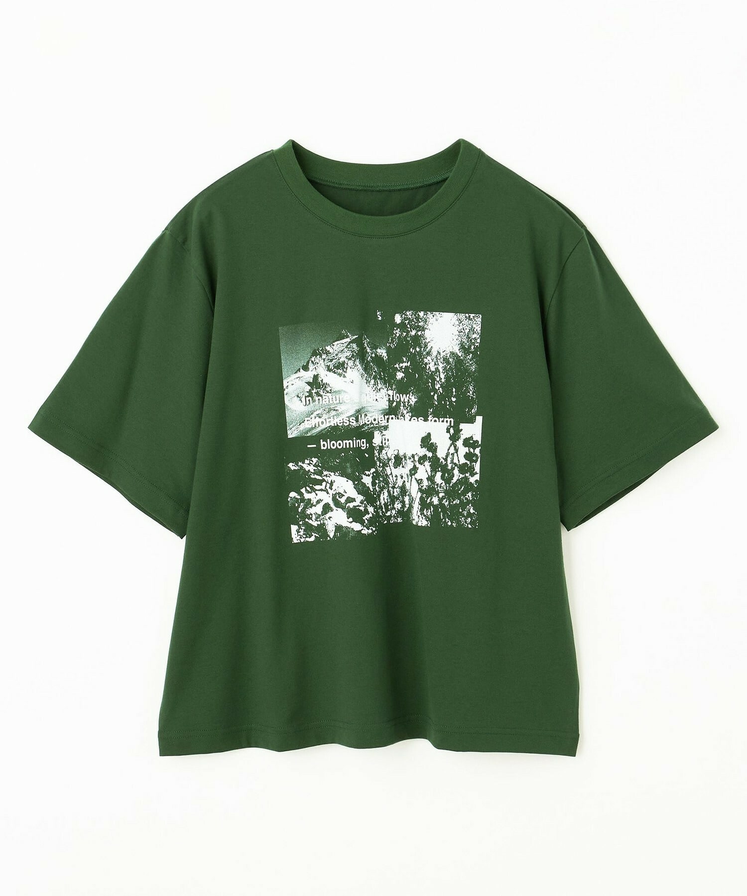 【L'EQUIPE】フォトプリントTシャツ 詳細画像 グリーン 1
