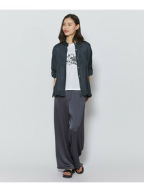 【L'EQUIPE】オーガンジー刺繍Tシャツ 詳細画像 ブラック 12