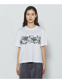 【L'EQUIPE】オーガンジー刺繍Tシャツ 詳細画像 ブラック 15