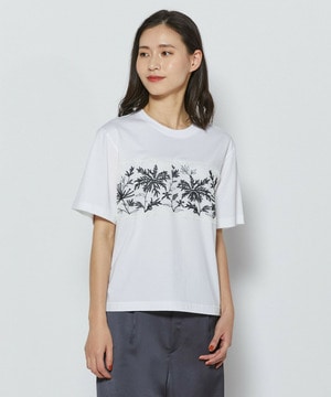 【L'EQUIPE】オーガンジー刺繍Tシャツ 詳細画像 ホワイト 1