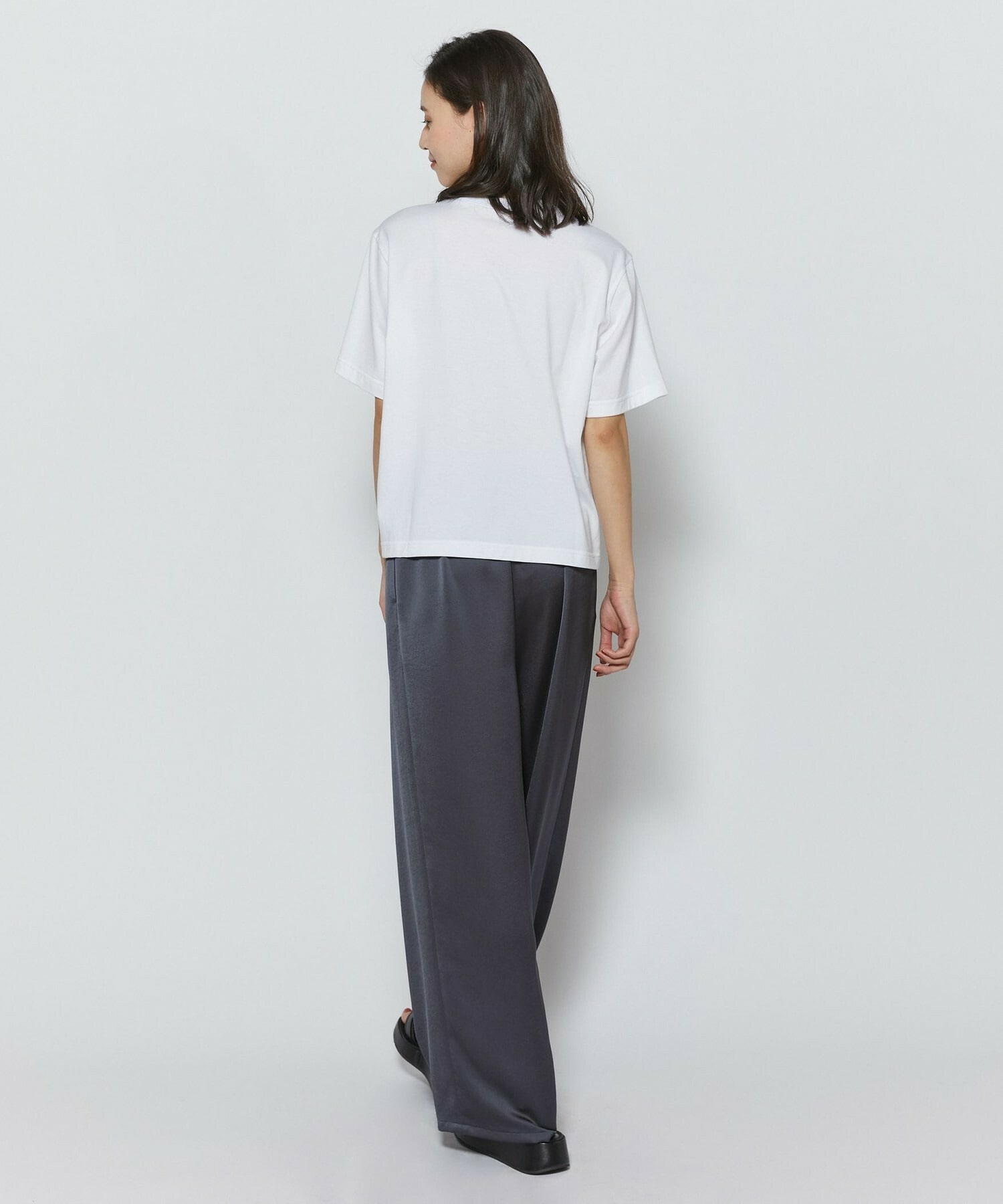 【L'EQUIPE】オーガンジー刺繍Tシャツ 詳細画像 ブラック 11