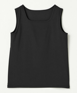 【L'EQUIPE】ベアスムーススクエアタンクトップ 詳細画像 ブラック 1