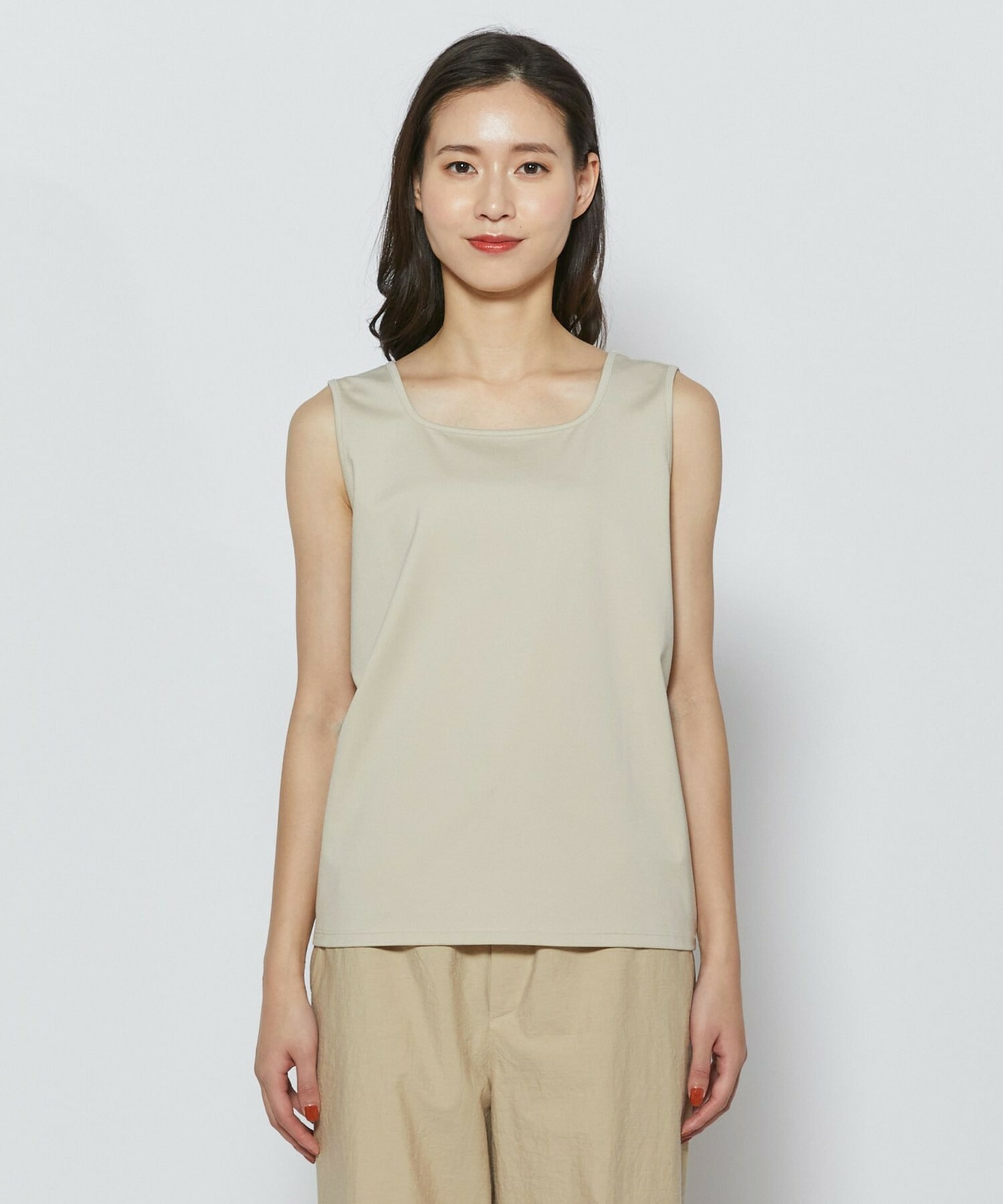 【L'EQUIPE】ベアスムーススクエアタンクトップ 詳細画像 ブラック 6