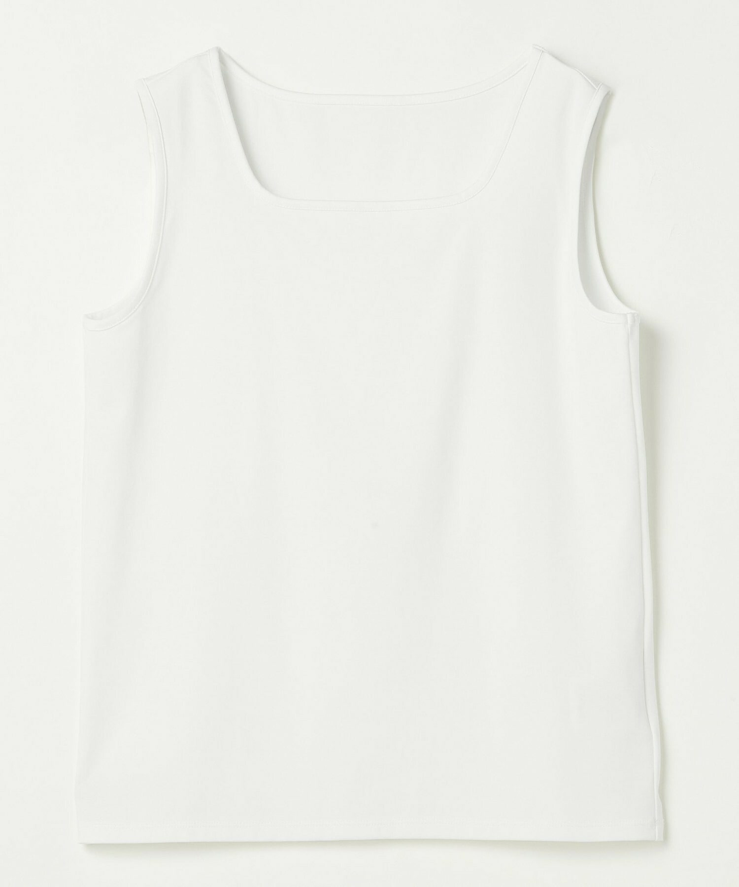 【L'EQUIPE】ベアスムーススクエアタンクトップ 詳細画像 ホワイト 1