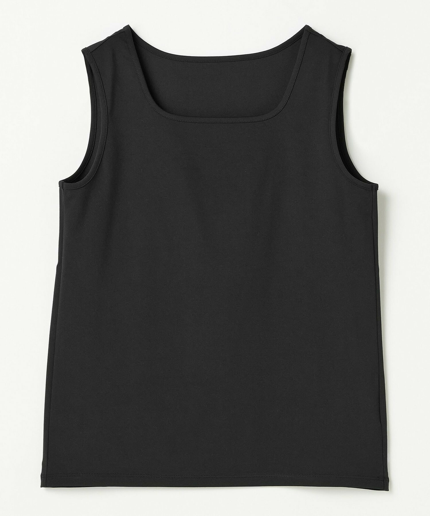 【L'EQUIPE】ベアスムーススクエアタンクトップ 詳細画像 ブラック 1