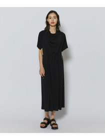 【L'EQUIPE】アセテートドライポンチワンピース 詳細画像 ブラック 1