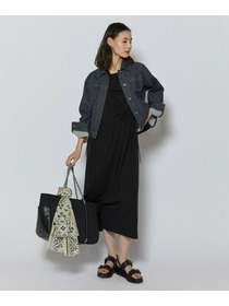 【L'EQUIPE】アセテートドライポンチワンピース 詳細画像 ブラック 11