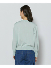 【L'EQUIPE】綿シルク配色ニットカーディガン 詳細画像 ネイビー 13