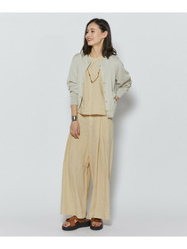 【L'EQUIPE】綿シルク配色ニットカーディガン 詳細画像 ライトグリーン 3