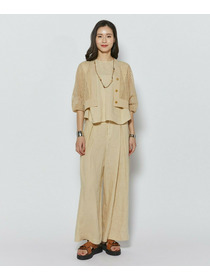 【L'EQUIPE】［eclat 2026年5月号掲載商品］麻ポリエステルショート丈カーディガン 詳細画像 ネイビー 3