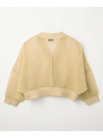 【L'EQUIPE】［eclat 2026年5月号掲載商品］麻ポリエステルショート丈カーディガン 詳細画像 ネイビー 8