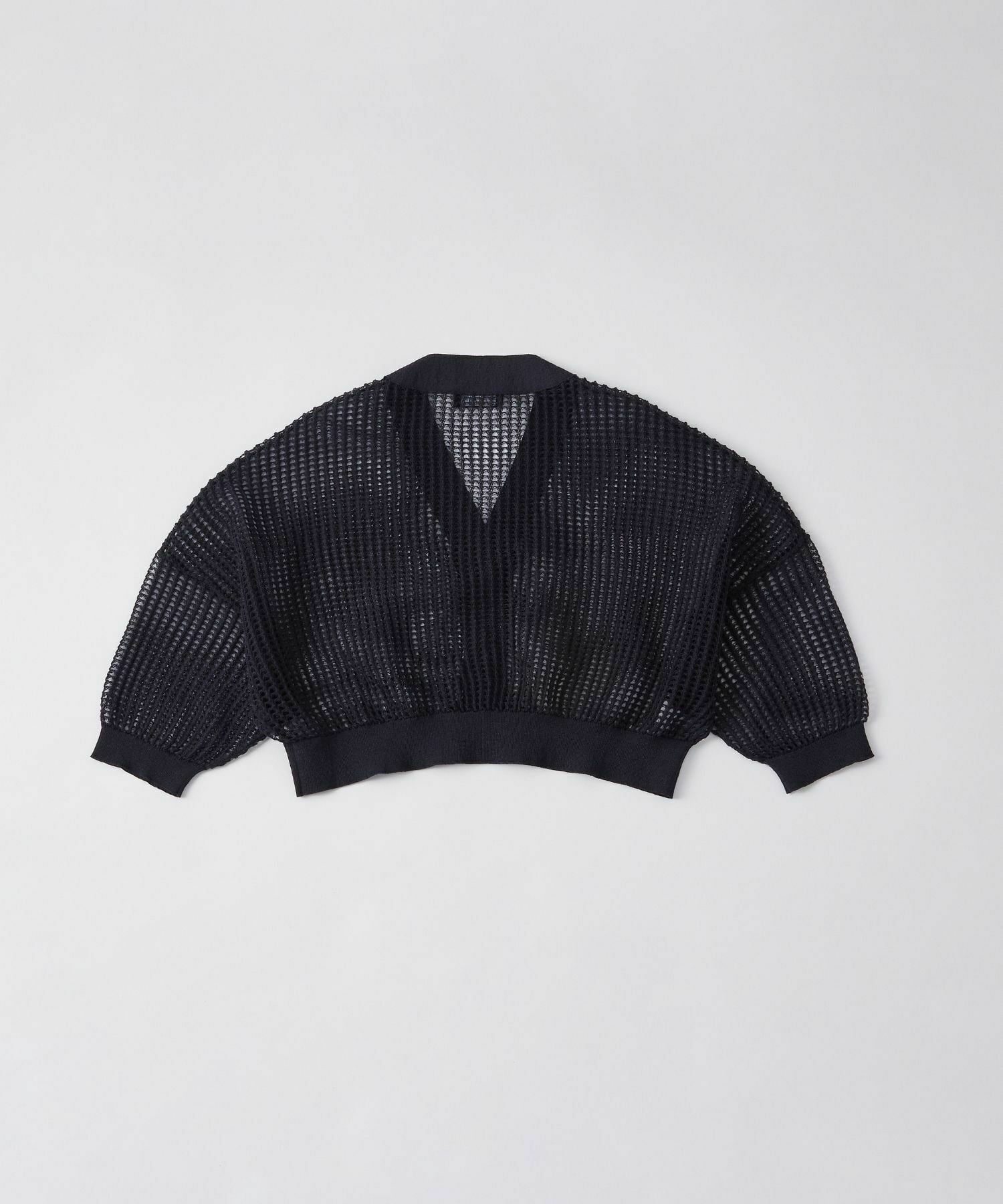 【L'EQUIPE】［eclat 2026年5月号掲載商品］麻ポリエステルショート丈カーディガン 詳細画像 ネイビー 14