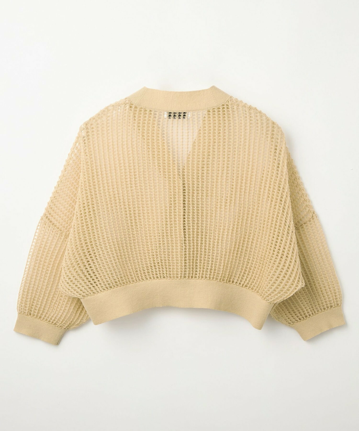 【L'EQUIPE】［eclat 2026年5月号掲載商品］麻ポリエステルショート丈カーディガン 詳細画像 ネイビー 8