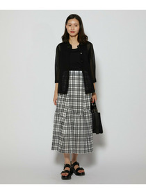 【L'EQUIPE】リネン混カーディガン 詳細画像 ブラック 10