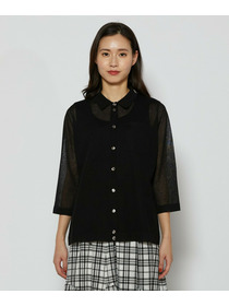 【L'EQUIPE】リネン混カーディガン 詳細画像 ブラック 13