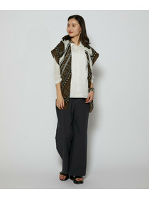 【L'EQUIPE】リネン混カーディガン 詳細画像 ブラック 3