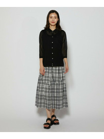 【L'EQUIPE】リネン混カーディガン 詳細画像 ブラック 6