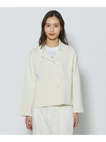 【L'EQUIPE】コットンポリミラノリブニットジャケット 詳細画像 ブラック 14