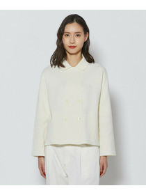 【L'EQUIPE】コットンポリミラノリブニットジャケット 詳細画像 ブラック 15