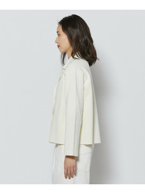 【L'EQUIPE】コットンポリミラノリブニットジャケット 詳細画像 ブラック 16