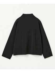 【L'EQUIPE】コットンポリミラノリブニットジャケット 詳細画像 ブラック 20