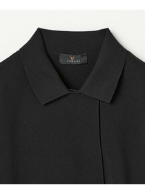 【L'EQUIPE】コットンポリミラノリブニットジャケット 詳細画像 ブラック 22