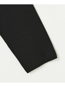 【L'EQUIPE】コットンポリミラノリブニットジャケット 詳細画像 ブラック 24