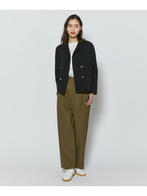 【L'EQUIPE】コットンポリミラノリブニットジャケット 詳細画像 ブラック 3