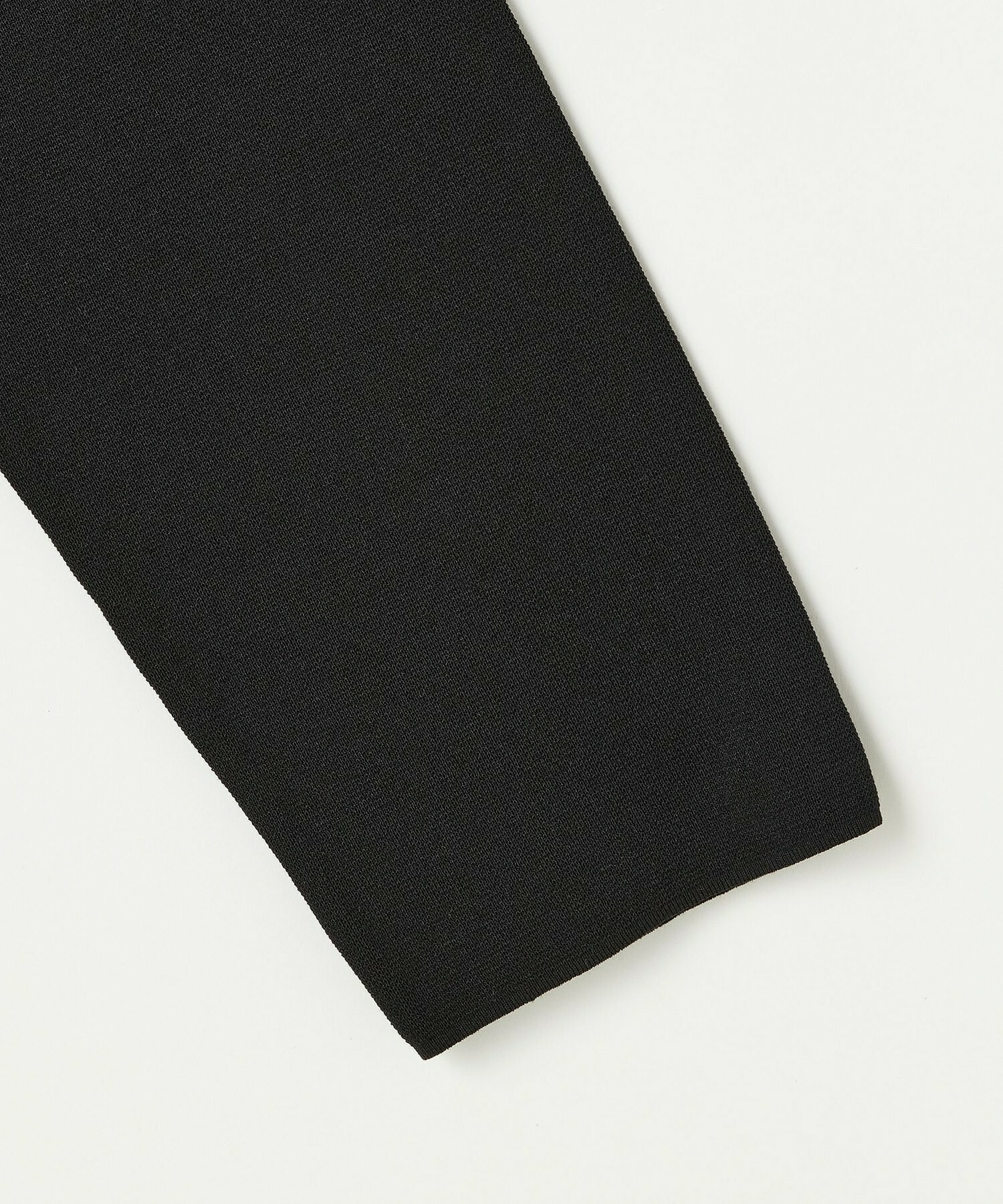 【L'EQUIPE】コットンポリミラノリブニットジャケット 詳細画像 ブラック 24