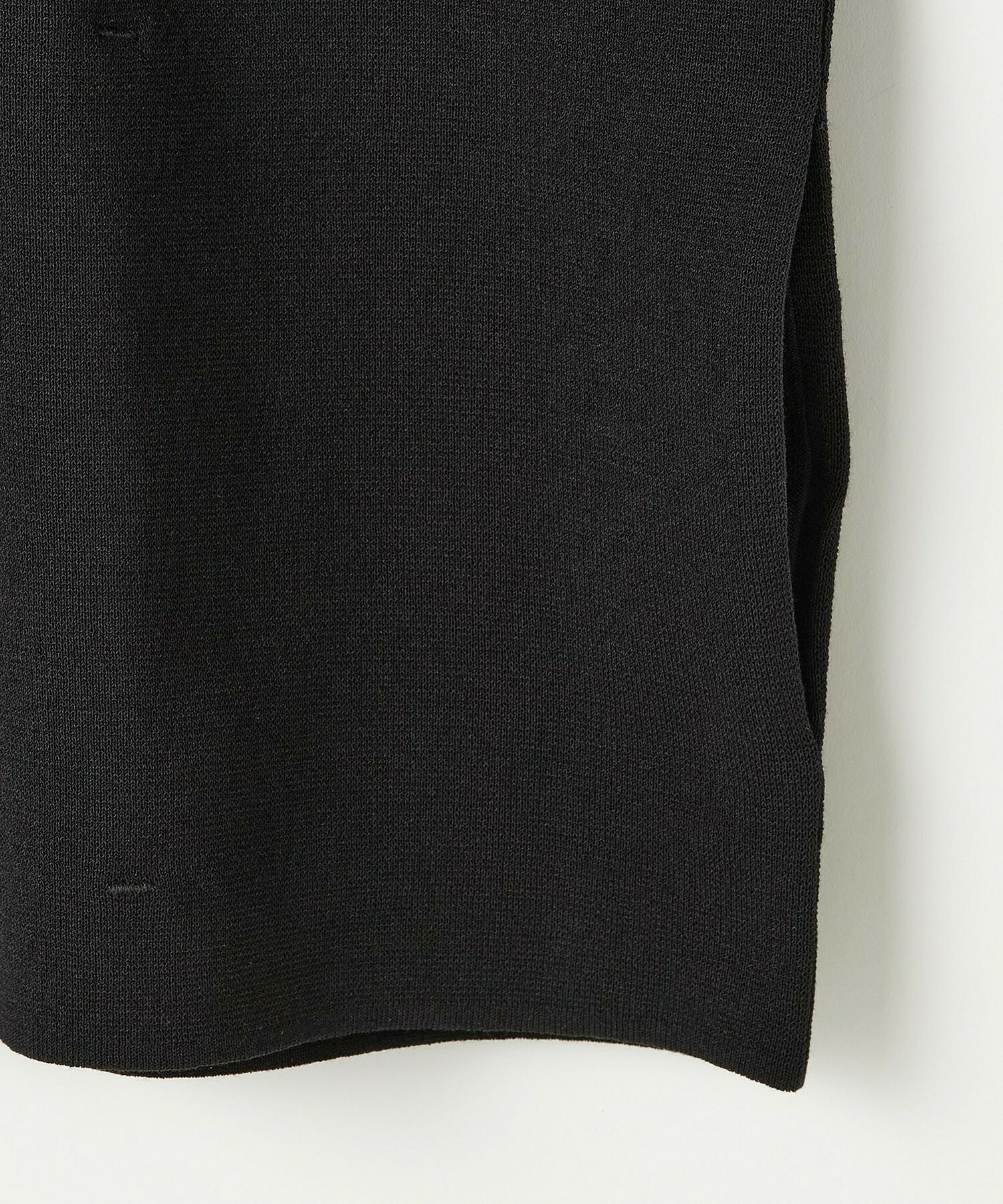 【L'EQUIPE】コットンポリミラノリブニットジャケット 詳細画像 ブラック 25