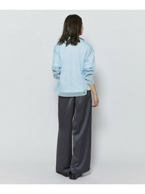 【L'EQUIPE】［eclat 2026年5月号掲載商品］麻ポリエステルニットジャケット 詳細画像 ブルー系その他 8