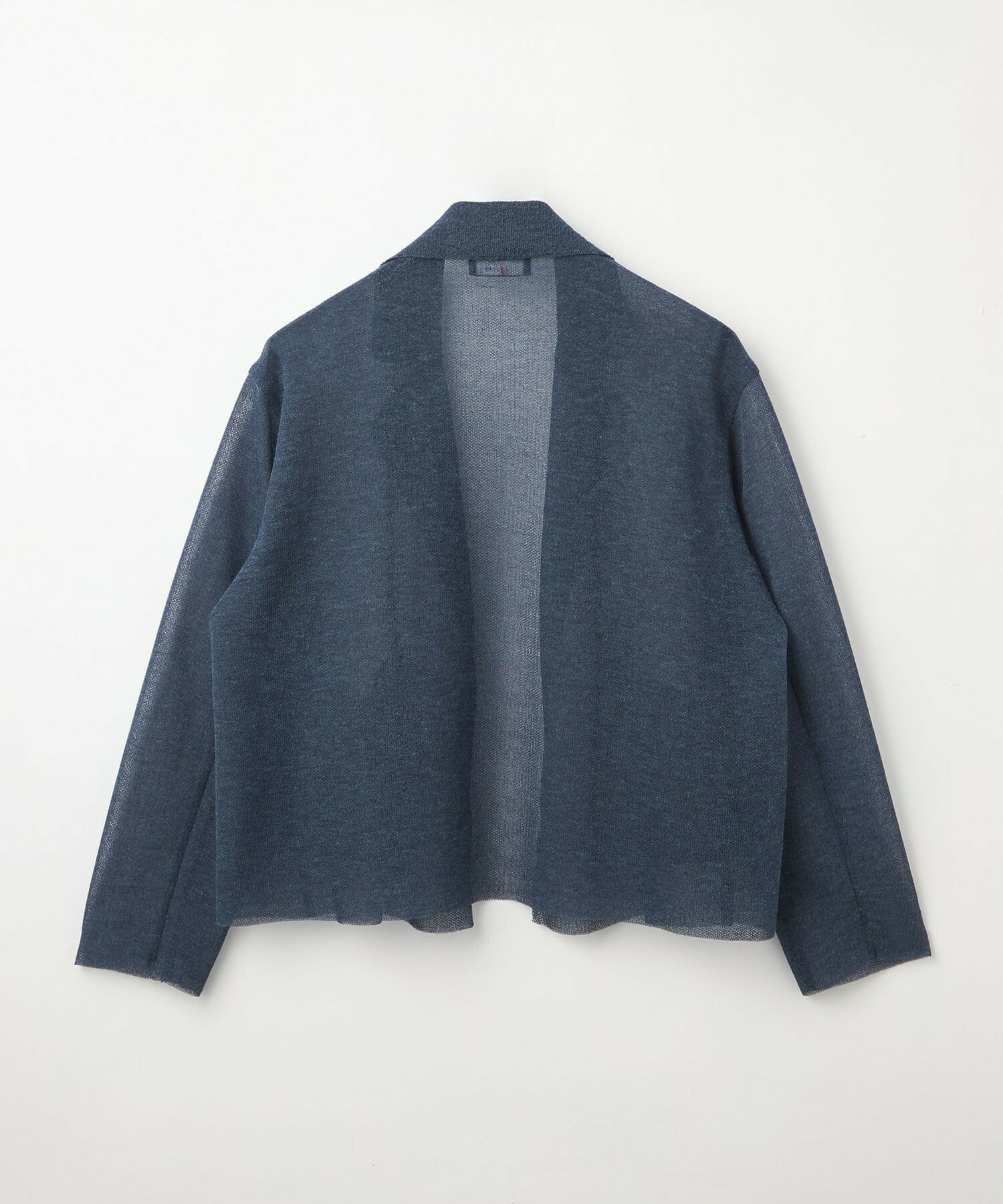 【L'EQUIPE】［eclat 2026年5月号掲載商品］麻ポリエステルニットジャケット 詳細画像 ブルー系その他 13
