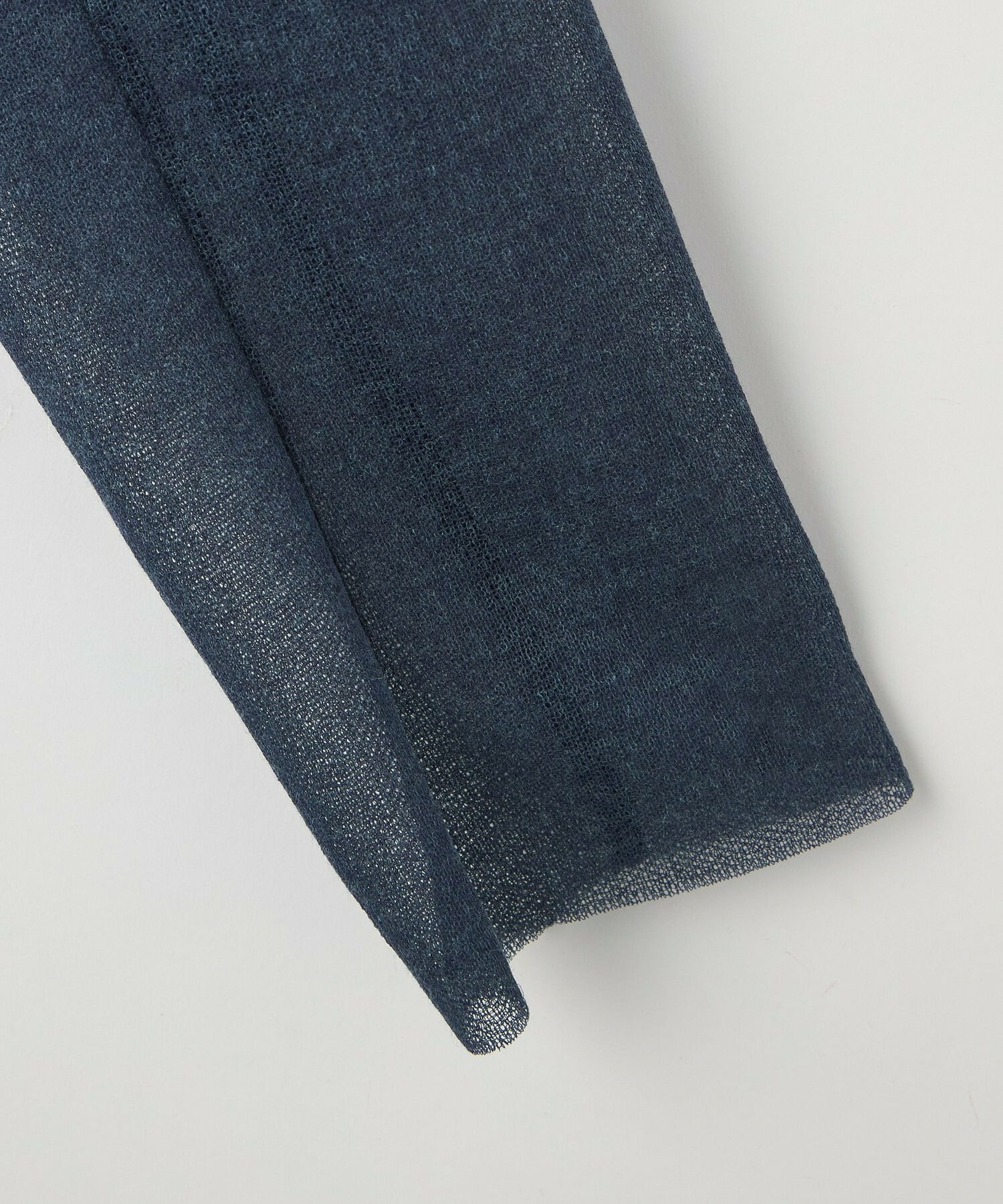 【L'EQUIPE】［eclat 2026年5月号掲載商品］麻ポリエステルニットジャケット 詳細画像 ブルー系その他 15