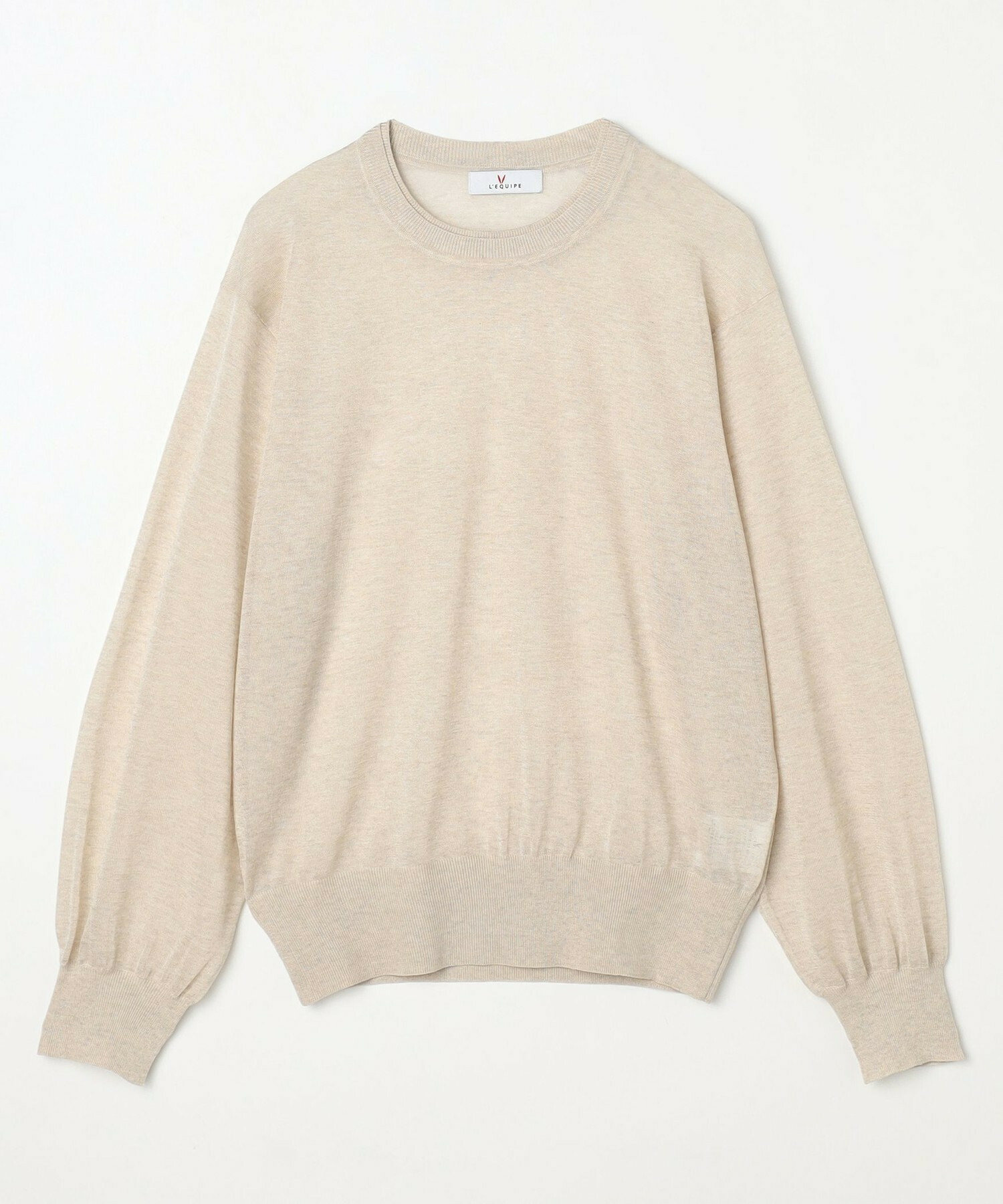 【L'EQUIPE】ブライトレーヨンニットプルオーバー 詳細画像 ライトグレー 10