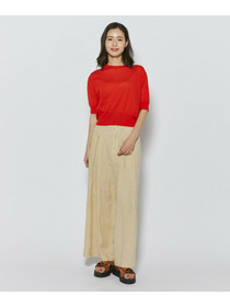 【L'EQUIPE】リネン混バック釦ニットトップス 詳細画像 ブラック 14