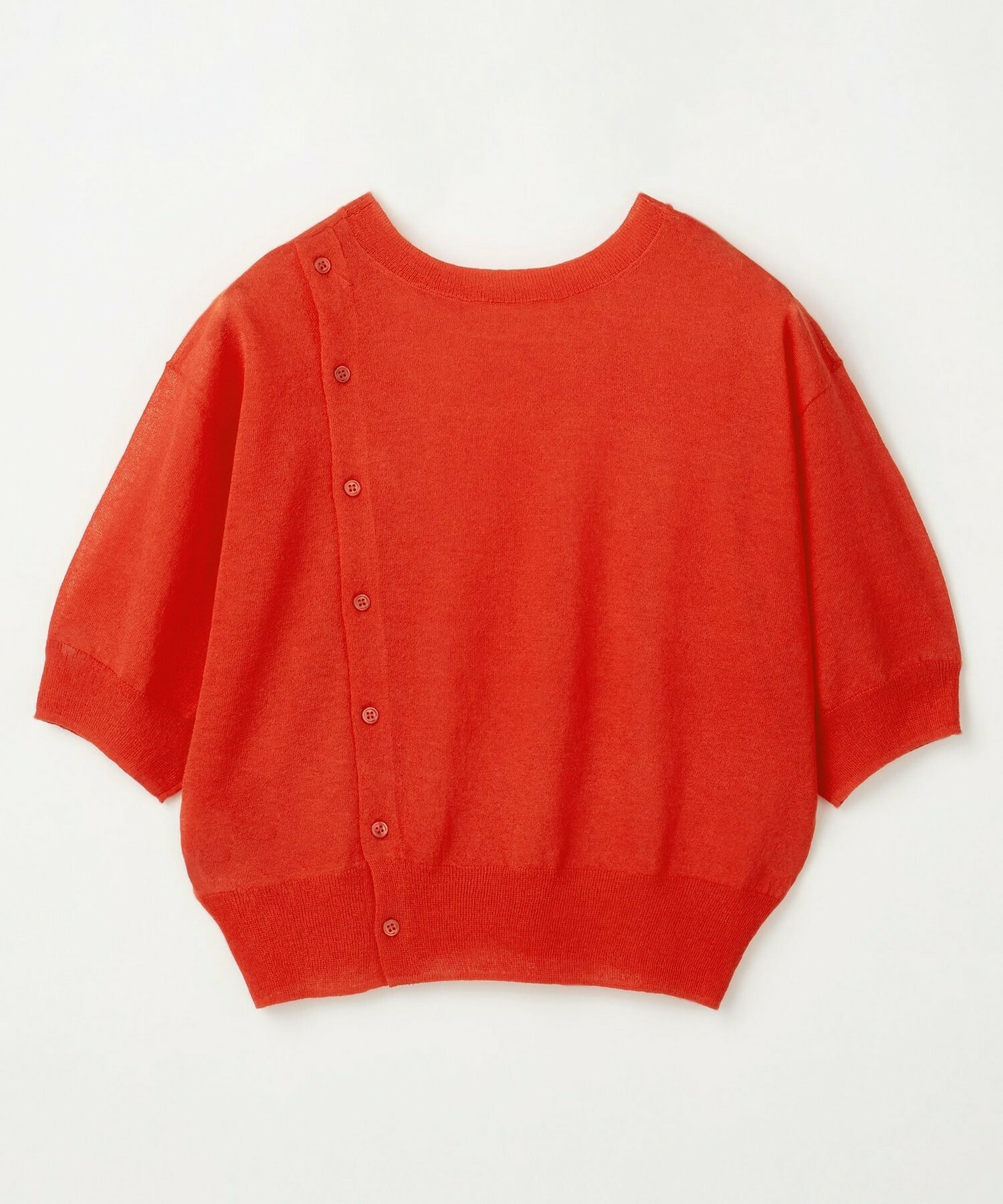 【L'EQUIPE】リネン混バック釦ニットトップス 詳細画像 ブラック 21