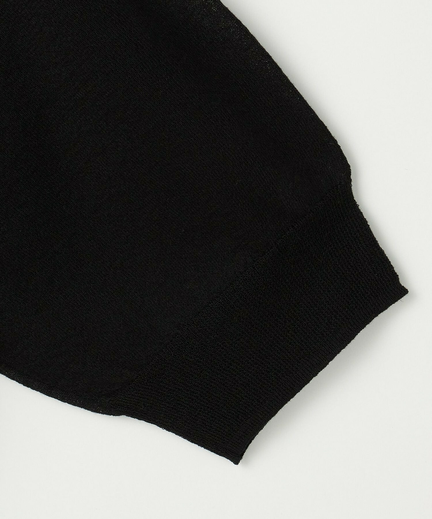 【L'EQUIPE】リネン混バック釦ニットトップス 詳細画像 ブラック 23