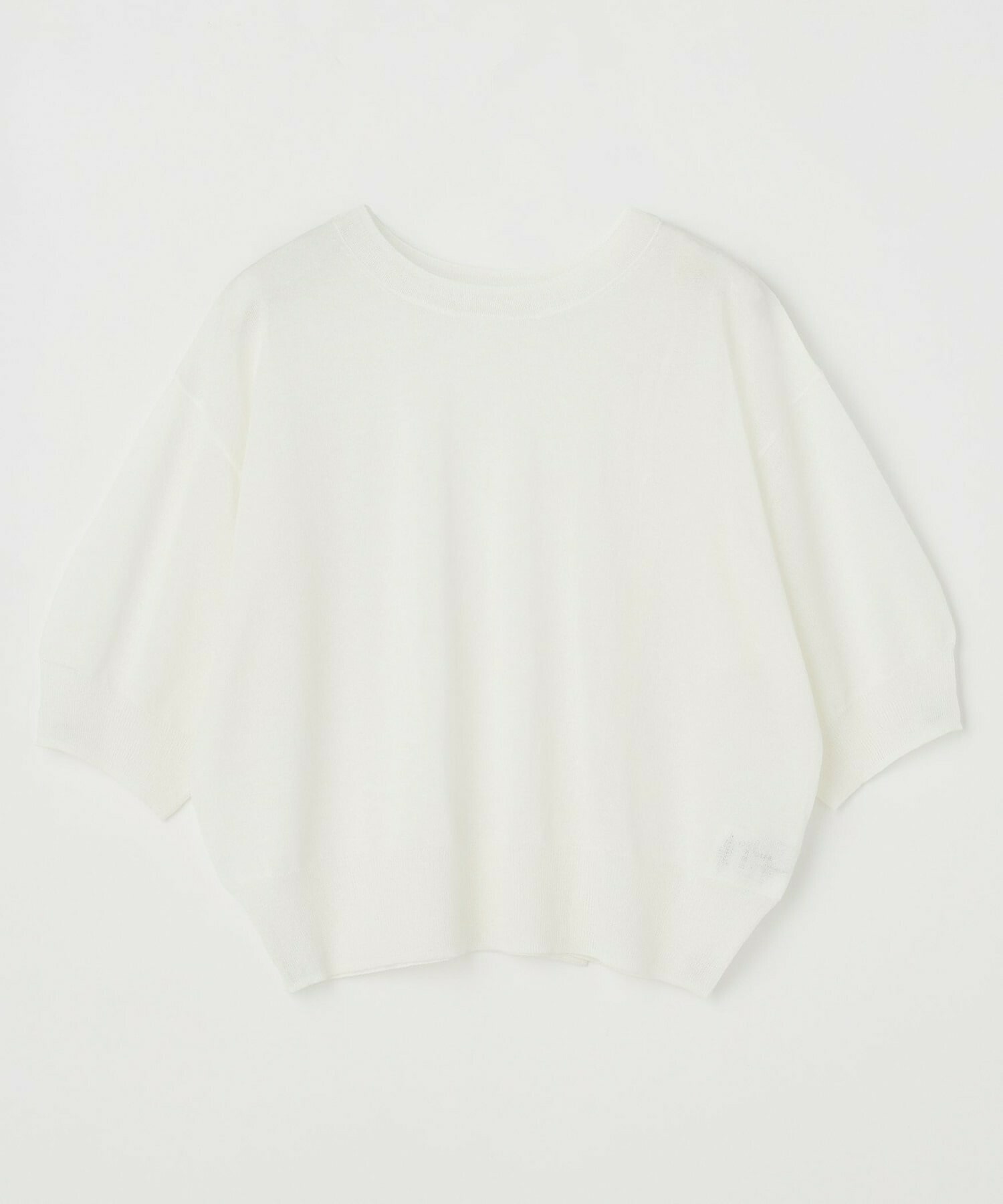 【L'EQUIPE】リネン混バック釦ニットトップス 詳細画像 ブラック 7