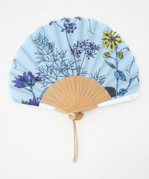 【L'EQUIPE】manipuri 別注 扇子 詳細画像 サックスブルー 1