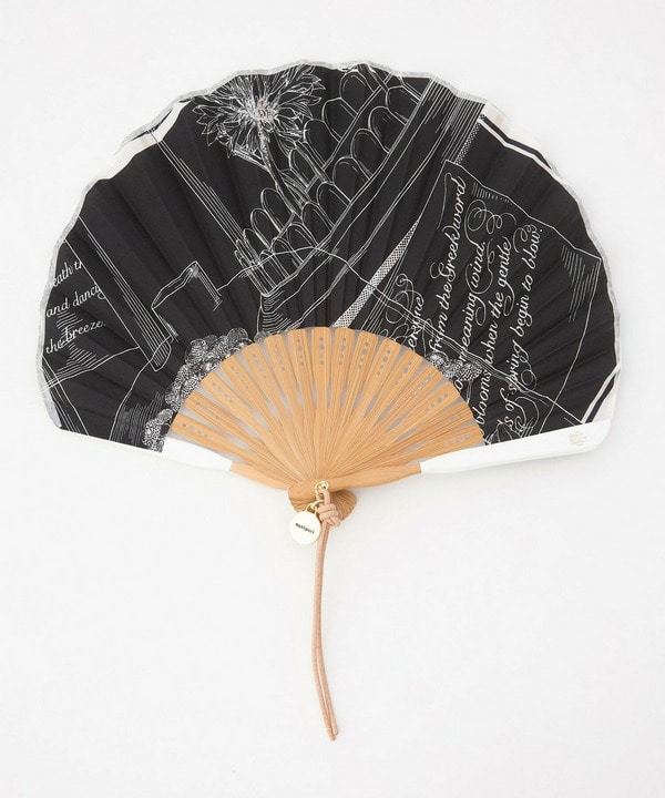 manipuri 別注 扇子 詳細画像 ブラック 1