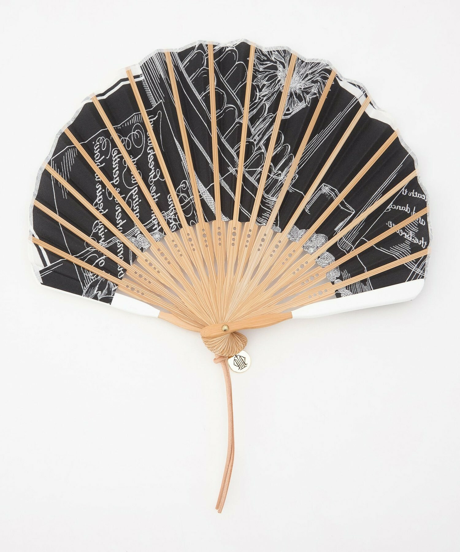 【L'EQUIPE】manipuri 別注 扇子 詳細画像 ブラック 6