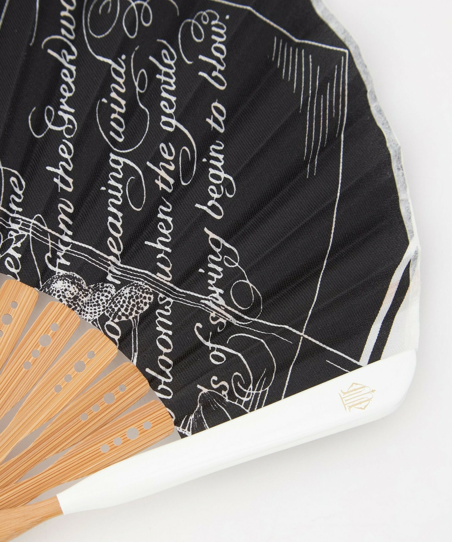 【L'EQUIPE】manipuri 別注 扇子 詳細画像 ブラック 7