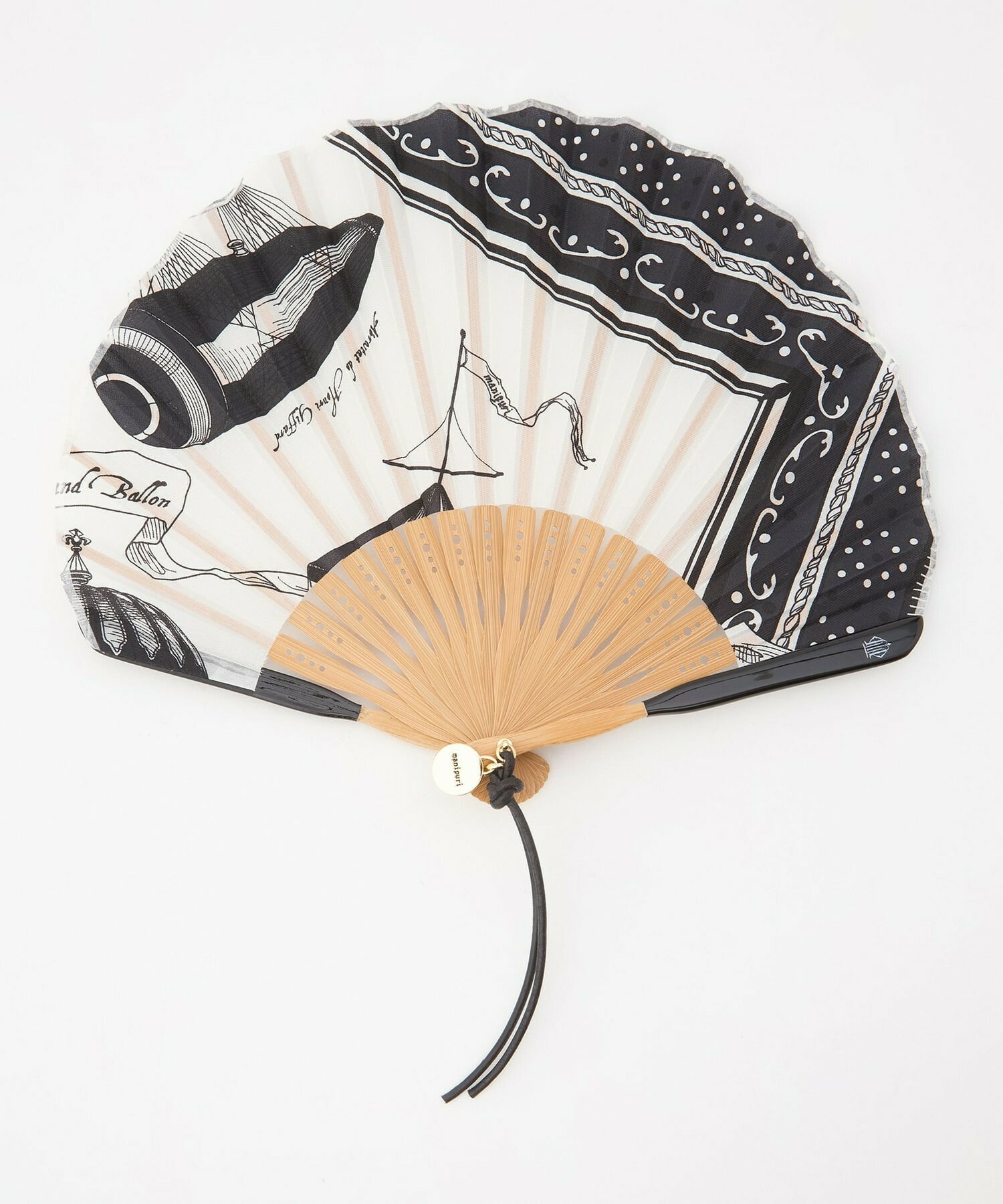 【L'EQUIPE】manipuri 別注 扇子 詳細画像 ホワイト 1