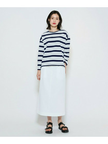 【L'EQUIPE】raspail&times;L&rsquo;EQUIPE 別注ニュアンスボーダーカットソー 詳細画像 ネイビー 8