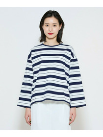 【L'EQUIPE】raspail&times;L&rsquo;EQUIPE 別注ニュアンスボーダーカットソー 詳細画像 ネイビー 9