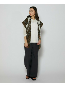 【L'EQUIPE】［eclat 2026年5月号掲載商品］manipuri カラー別注ストール 詳細画像 カーキ 13