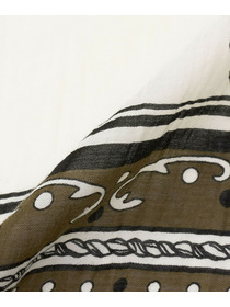 【L'EQUIPE】［eclat 2026年5月号掲載商品］manipuri カラー別注ストール 詳細画像 カーキ 17