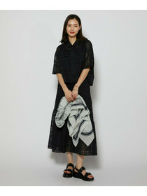 【L'EQUIPE】［eclat 2026年5月号掲載商品］manipuri カラー別注ストール 詳細画像 カーキ 4