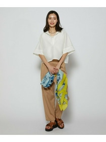 【L'EQUIPE】［eclat 2026年5月号掲載商品］manipuri カラー別注ストール 詳細画像 カーキ 6